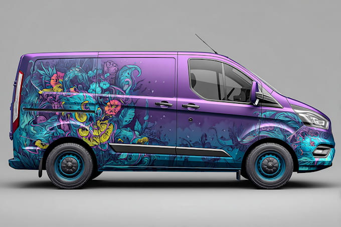 do car wrap design, vehicle wrap design, van wrap design