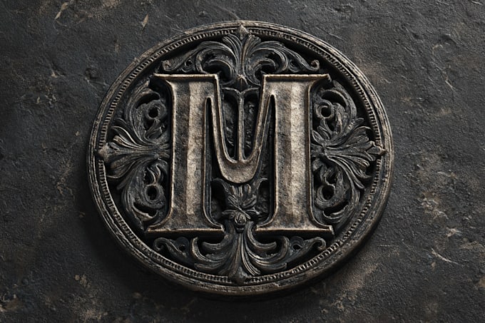 draw a medieval fantasy game, rpg, mmo game logo