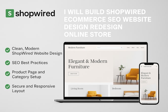 build shopwired ecommerce SEO website design redesign online store