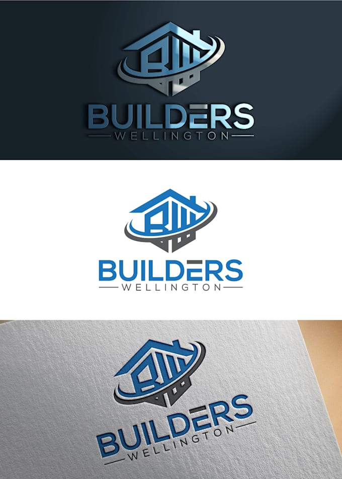 make serious colorful builders wellington logo design