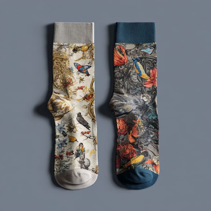design custom and unique socks design