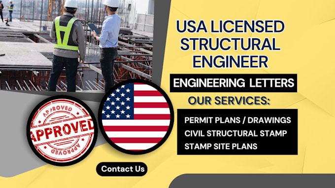 Design sealed stamped structural or civil engineering letter as ...