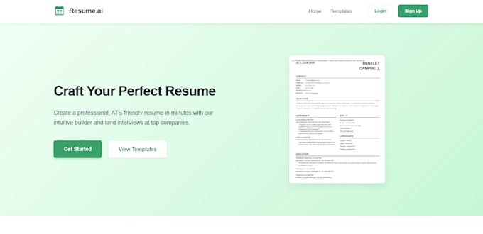 build professional, responsive website with custom features