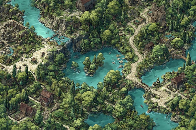 make a beautiful fantasy map
