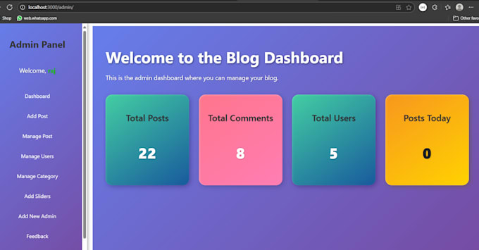 create a responsive react js website