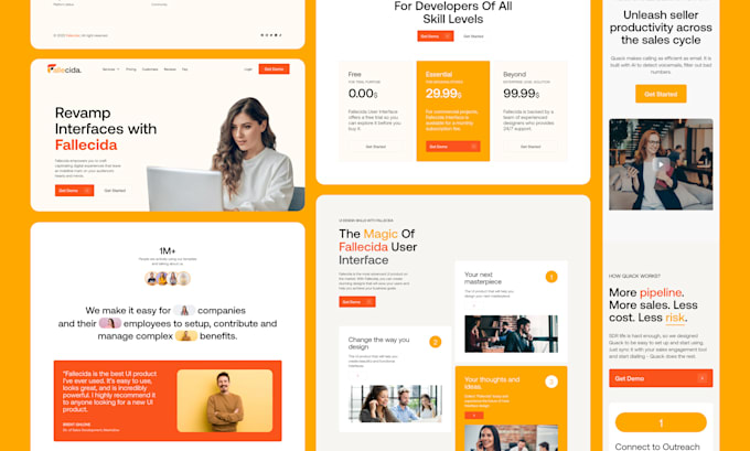 Design a stunning minimalist website ui ux in figma by Imakash012 | Fiverr