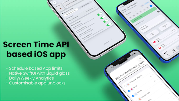 develop screen time API based apple family control app
