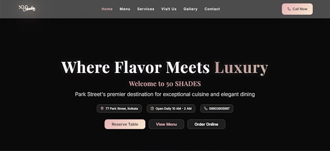 create a responsive landing page or website