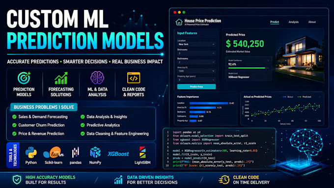 build machine learning models for prediction and forecasting