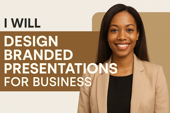 design branded presentation slides for business