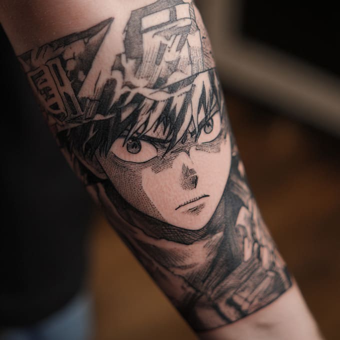 do manga anime tattoo design for you