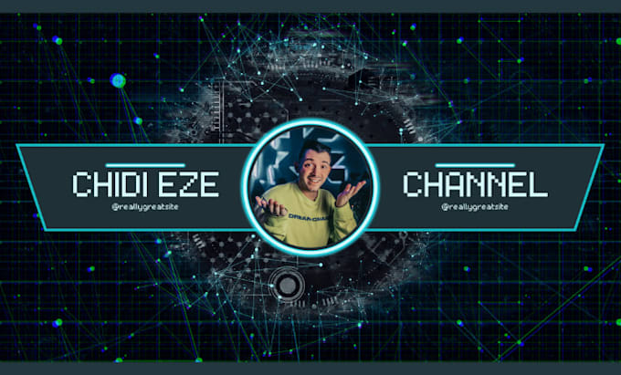 do design a professional youtube channel banner