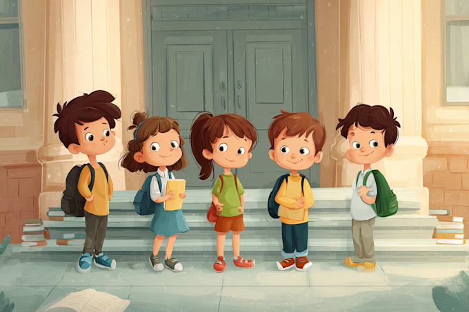 do children book illustration 2d children illustration