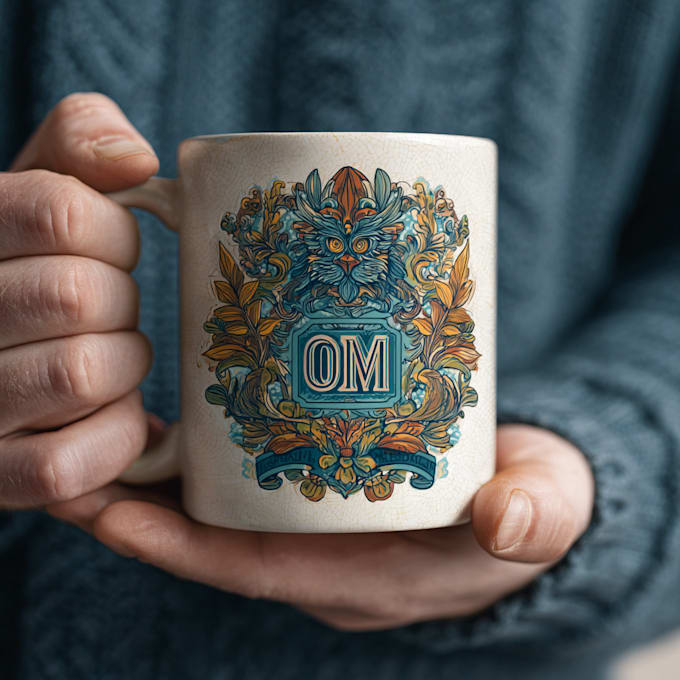 create a custom coffee mug design for you