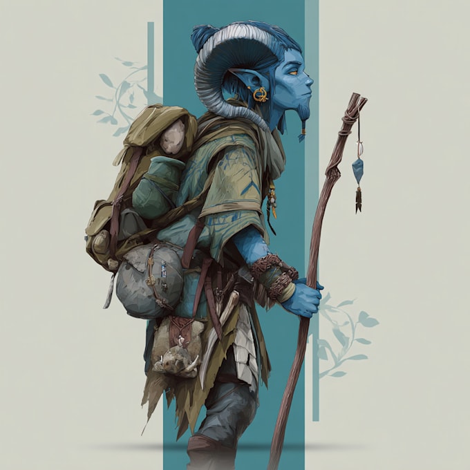 design fantasy unique and colorful characters and sprites