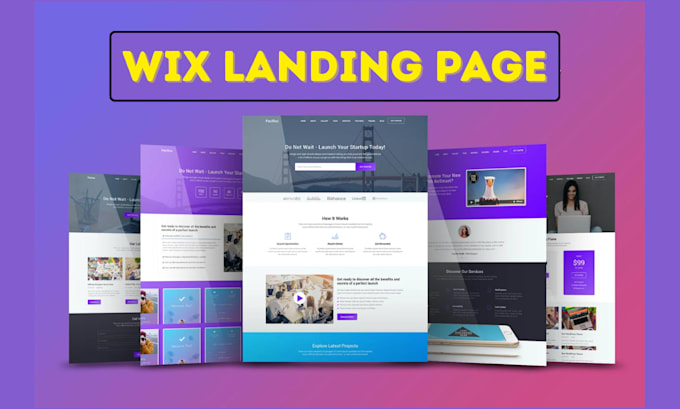 design wix ecommerce website or wix landing page