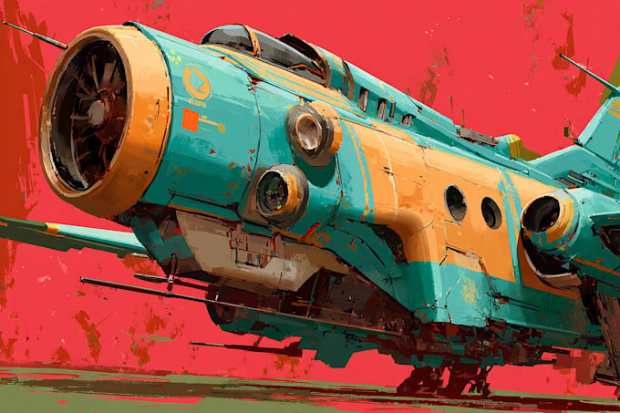 make a sci fi character and sci fi art