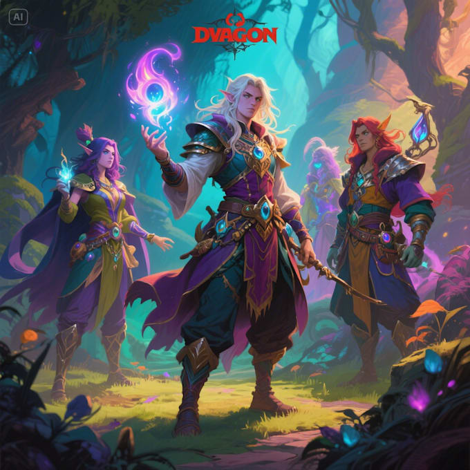 do digital character art commissions and dnd commissions
