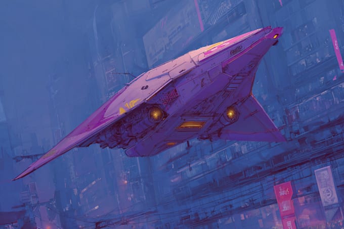 draw fantasy and sci fi concept art environments, buildings