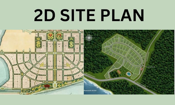 2d site plan landscape plot plan architect site plan master plan layout drawing