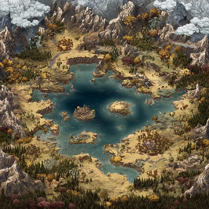 hand draw a fantasy map for your book