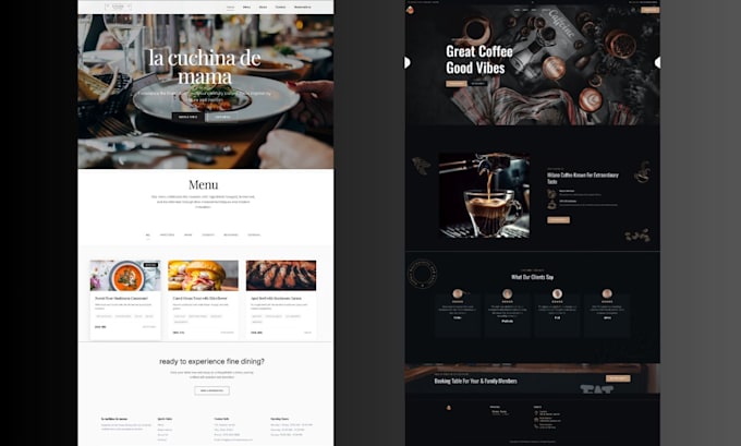 develop a responsive and modern website with clean code