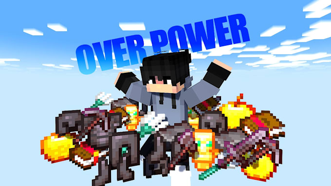 create professional minecraft thumbnail and banner art within 24 hours