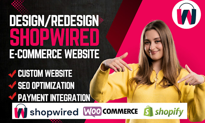build custom shopwired SEO ecommerce website design shopwired store redesign