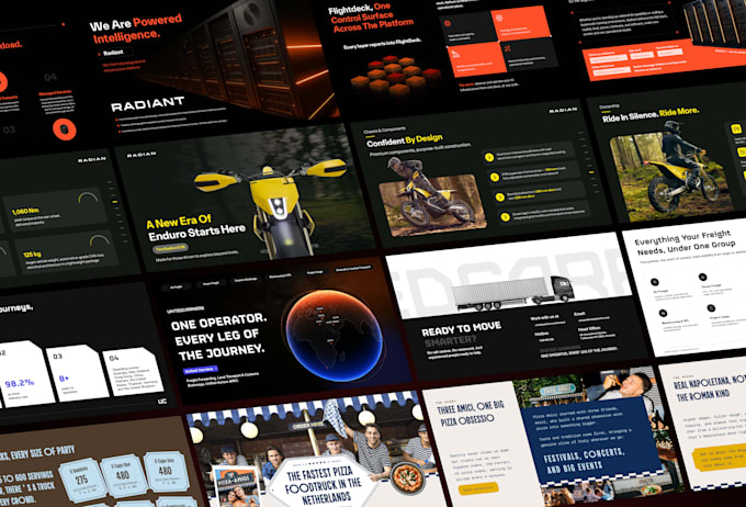 design powerpoint presentations, investor pitch decks, and google slides