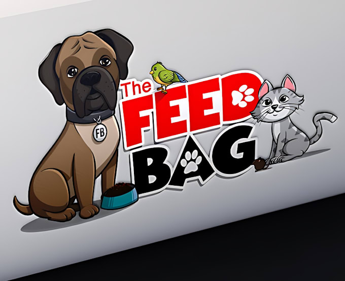 design a creative pet business and pet brand logo