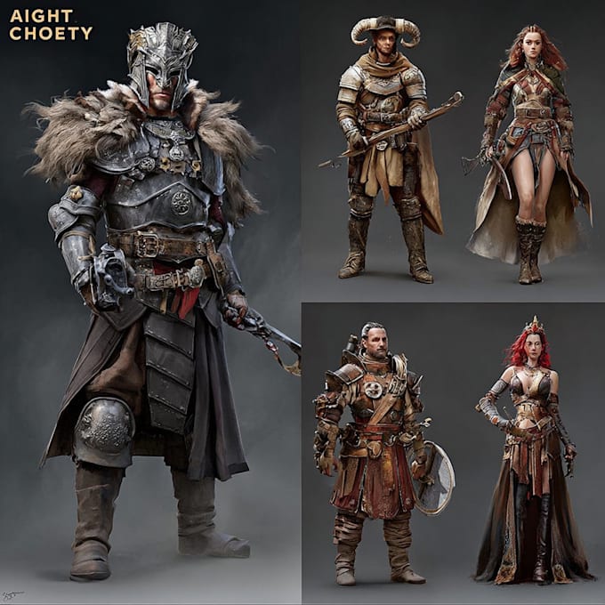 illustrate fantasy art creatures and characters