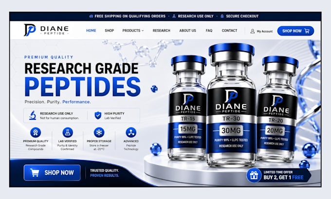 build fda complaint peptide website research peptide woocommerce peptide website