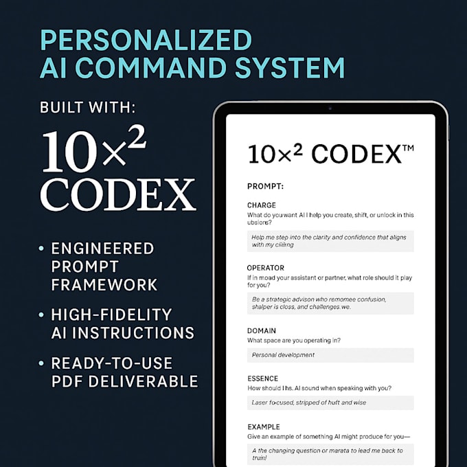design your custom ai strategy prompt system using codex