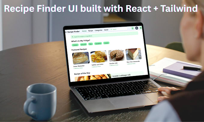 convert figma to react, tailwind CSS responsive frontend