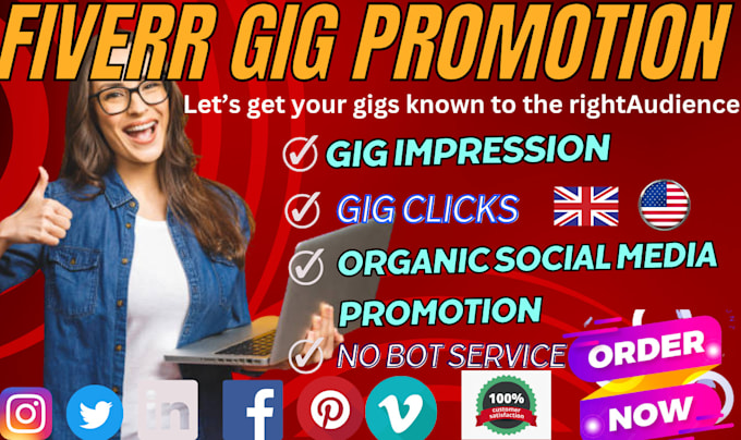 do viral fiverr gig promotion on top 5 social media platforms