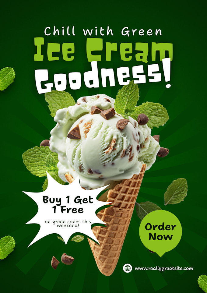 design professional food poster