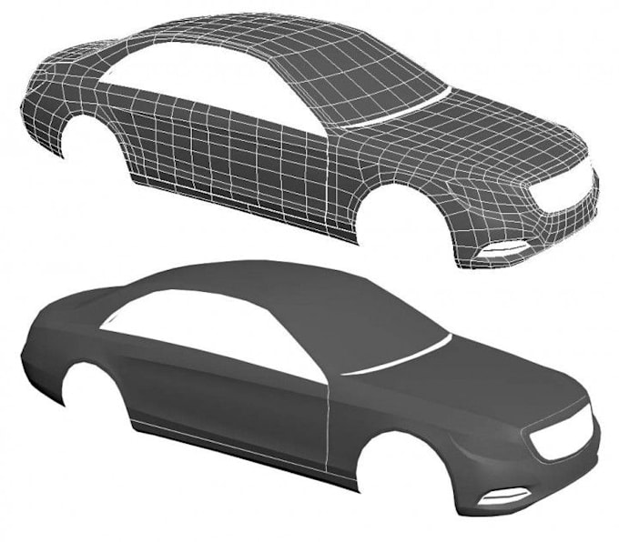 do 3d car modeling, 3d car design, 3d car model, 3d automotive model