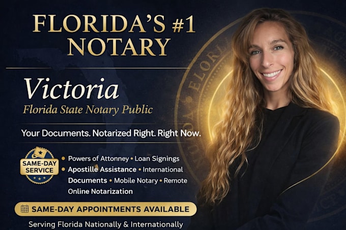 notarize documents remote USA and international florida notary public