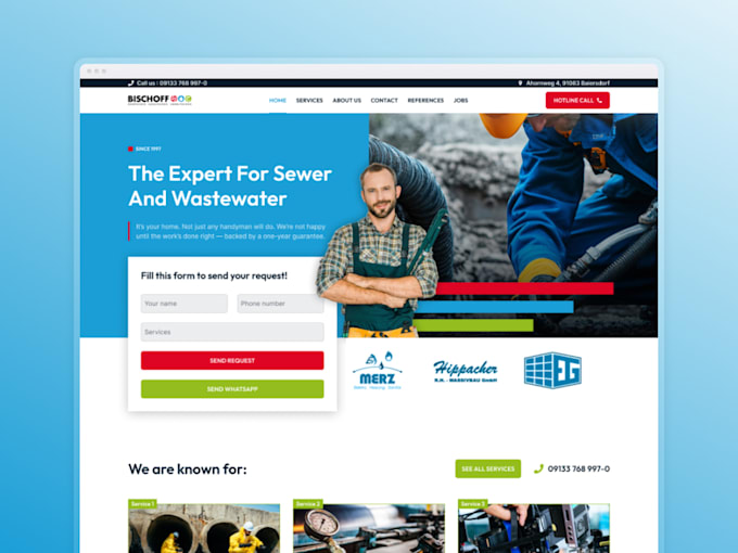 build custom business website with elementor