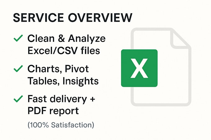 analyze your excel or CSV data