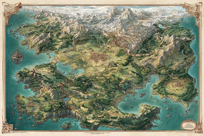 make an amazing world or regional custom fantasy map