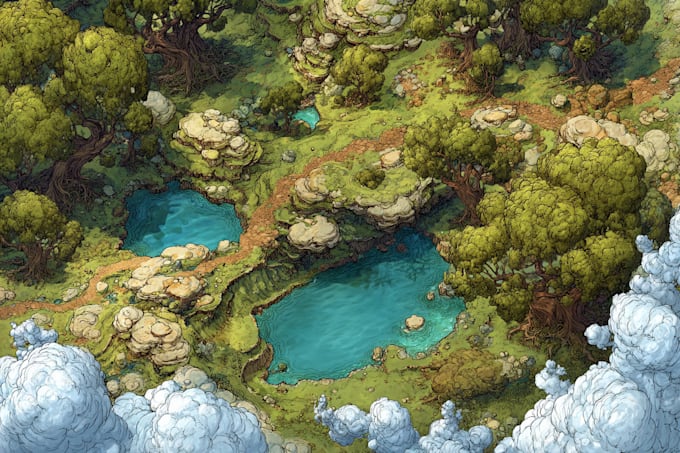 create event, tourist, and fantasy map