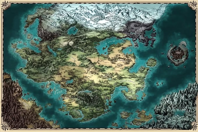 create a fantasy map for you