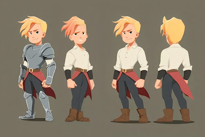 design a 2d cartoon character