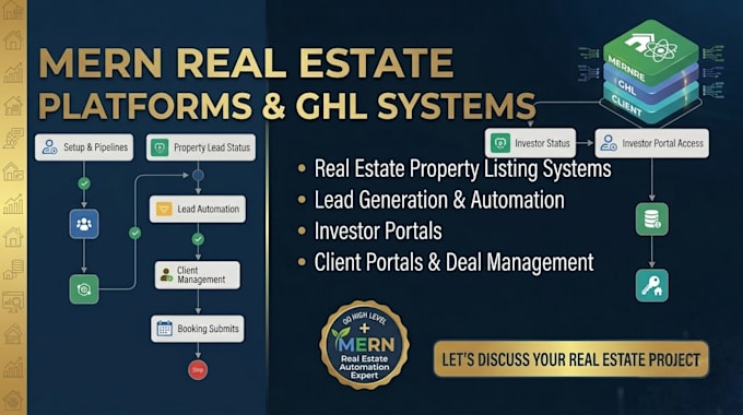 build mern stack apps and gohighlevel CRM automation