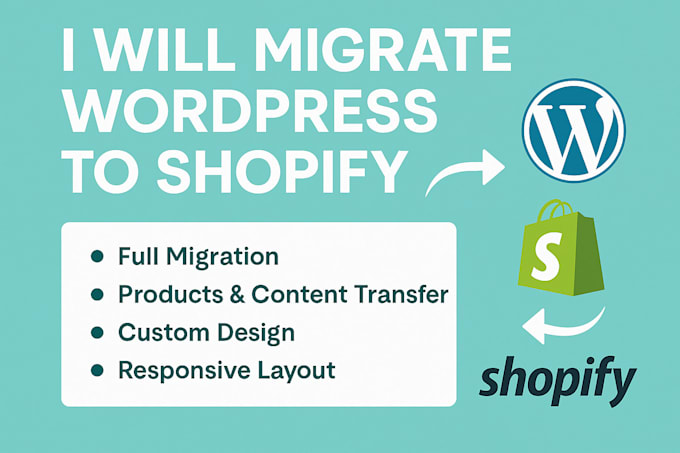 migrate wordpress to shopify, shopify migration or wordpress website to shopify