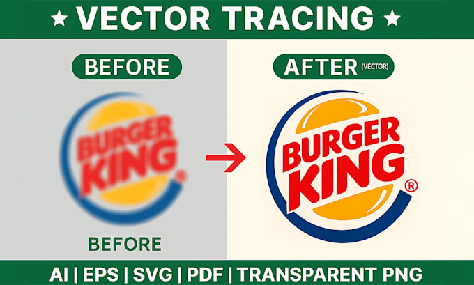 do raster to vector, vectorize logo, redraw, clean vector