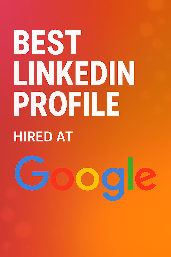 create a standout linkedin profile with resume, cover letter