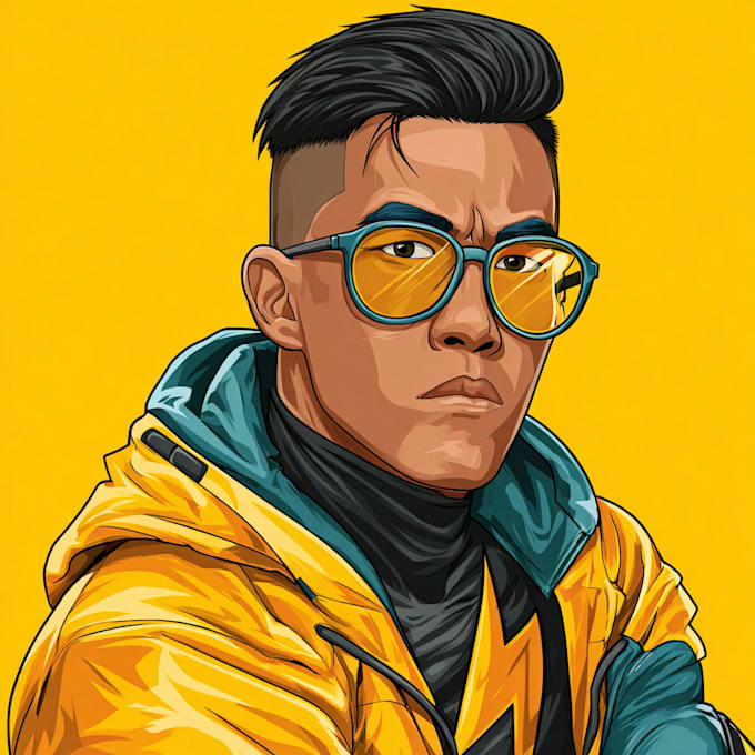 portrait you as an superhero character