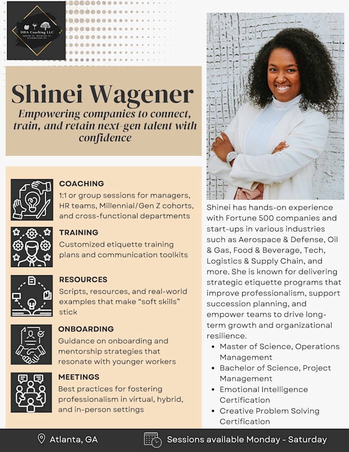 provide business etiquette consulting bridging the gap between generations